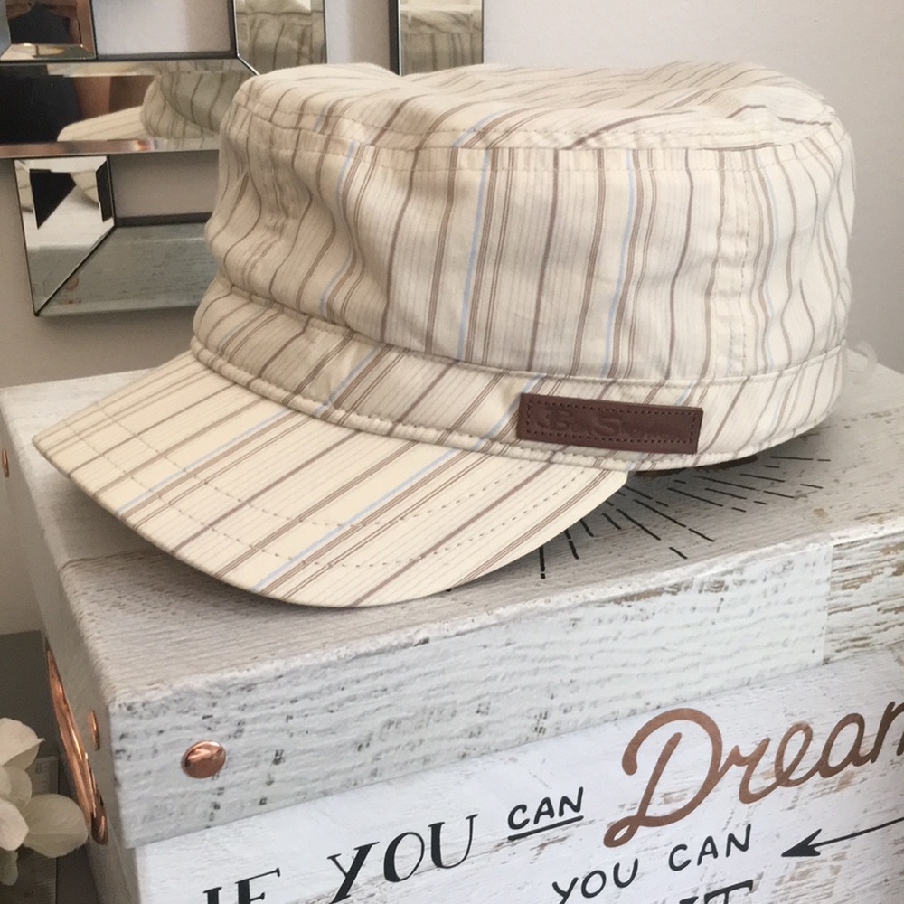 Ben Sherman hat beige with stripes